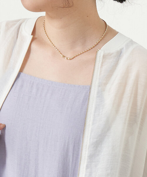 Jena espace merveilleux（ジェナ　エスパスメルヴェイユ）の「ランダムショートネックレス（リング・レディース・シルバー/ゴールド・FREE）」の2枚目の写真