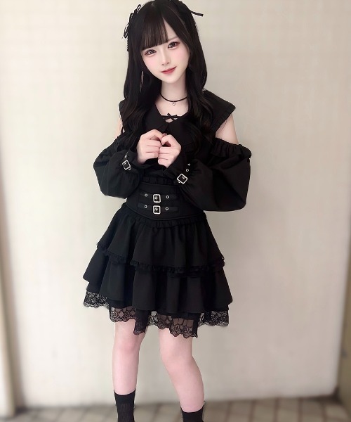 ililil【イルイルイル】軍服地雷ちゃんシャツワンピース ililil シャツワンピース 「ililil/イルイルイル」「今日から