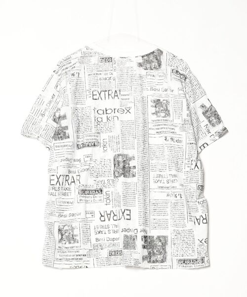 メンズ Tシャツ 英字プリント レタリング 色落ち 大きめ a0895 Z-Gate グラデーション英字プリントラグランロンT