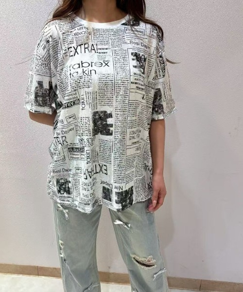 セール】英字プリントTシャツ（Tシャツ/カットソー）｜LETee