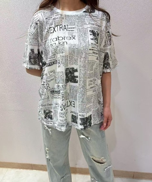 セール】英字プリントTシャツ（Tシャツ/カットソー）｜LETee