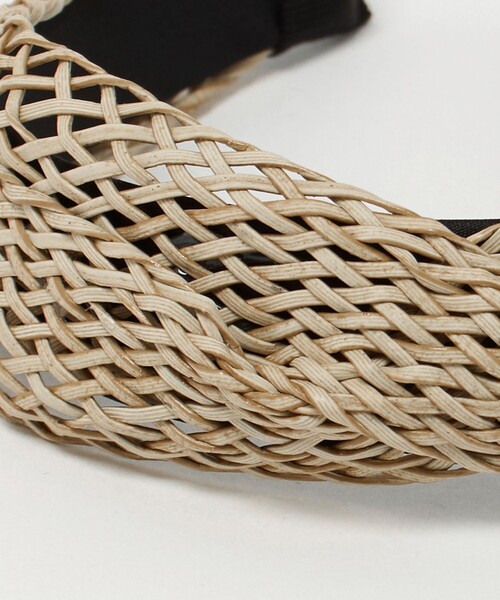 green label relaxing（グリーンレーベルリラクシング）の「クロス メッシュ シート カチューシャ（カチューシャ・レディース・ブラック/ナチュラル・FREE）」の11枚目の写真