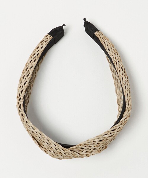 green label relaxing（グリーンレーベルリラクシング）の「クロス メッシュ シート カチューシャ（カチューシャ・レディース・ブラック/ナチュラル・FREE）」の13枚目の写真