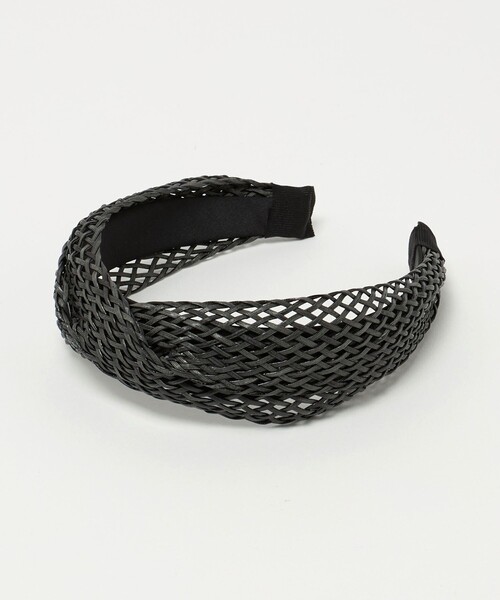 green label relaxing（グリーンレーベルリラクシング）の「クロス メッシュ シート カチューシャ（カチューシャ・レディース・ブラック/ナチュラル・FREE）」の15枚目の写真