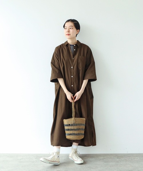 PAR ICI（パーリッシィ）の「サイザル 透かし編み3段カゴバッグ（かごバッグ・レディース・オレンジ/グレー・FREE）」の13枚目の写真