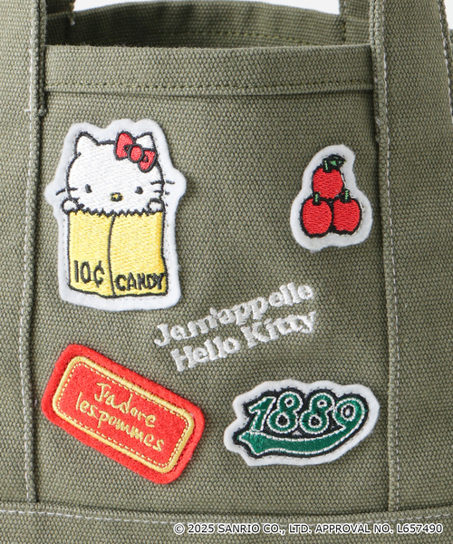 SLOBE IENA(スローブイエナ)の「《WEB限定/追加2》Hello Kitty ワッペンランチトートバック(クラッチバッグ・レディース・レッド/カーキ・FREE)」の19枚目の写真