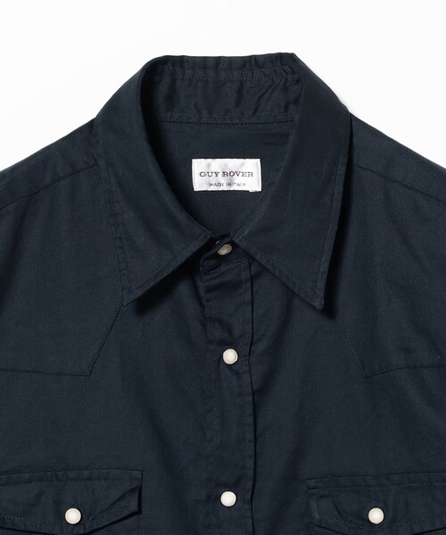 BRILLA per il gusto（ブリッラペルイルグースト）の「【別注】GUY ROVER / ピンポイントオックスフォード ネイビー ウエスタンシャツ（シャツ/ブラウス・メンズ・ネイビー・X-LARGE/LARGE/SMALL/X-SMALL）」の3枚目の写真