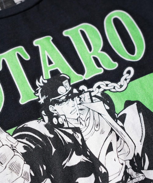 ジョジョの奇妙な冒険(ジョジョノキミョウナボウケン)の「THRIFTY LOOK / THRIFTY ANIME TEE "JOJO'S BIZARRE ADVENTURE" ジョジョの奇妙な冒険 空条承太郎 空条徐倫 アニメTシャツ ユーズド加工(Tシャツ/カットソー・メンズ・ブラック/ブラック系その他/ブラック系3/ブラック系2/その他1・LARGE/X-LARGE/XX-LARGE/MEDIUM)」の9枚目の写真