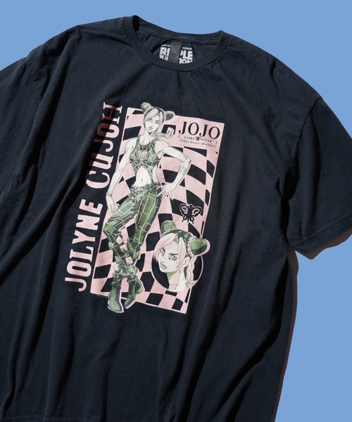 ジョジョの奇妙な冒険(ジョジョノキミョウナボウケン)の「THRIFTY LOOK / THRIFTY ANIME TEE "JOJO'S BIZARRE ADVENTURE" ジョジョの奇妙な冒険 空条承太郎 空条徐倫 アニメTシャツ ユーズド加工(Tシャツ/カットソー・メンズ・ブラック/ブラック系その他/ブラック系3/ブラック系2/その他1・LARGE/X-LARGE/XX-LARGE/MEDIUM)」の20枚目の写真