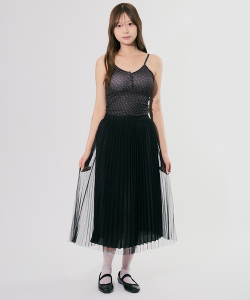 ALLuRing ChaRm(アリュリングチャーム)の「Floral Camisole / 花柄キャミソール 小花柄 カップ付(キャミソール・レディース・アイボリー/ブラック/ホワイト・FREE)」の10枚目の写真