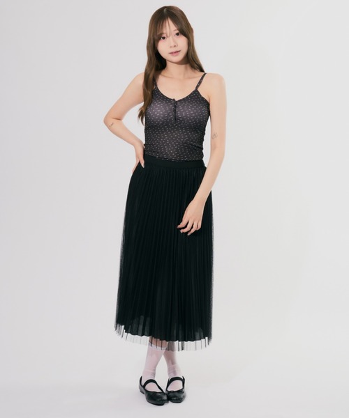 ALLuRing ChaRm(アリュリングチャーム)の「Floral Camisole / 花柄キャミソール 小花柄 カップ付(キャミソール・レディース・アイボリー/ブラック/ホワイト・FREE)」の12枚目の写真