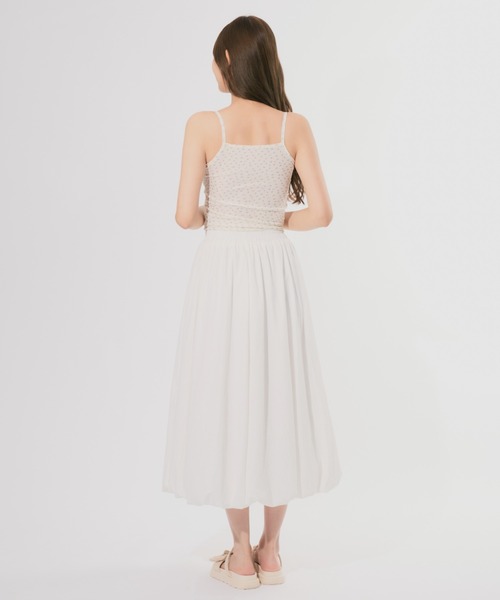 ALLuRing ChaRm(アリュリングチャーム)の「Floral Camisole / 花柄キャミソール 小花柄 カップ付(キャミソール・レディース・アイボリー/ブラック/ホワイト・FREE)」の18枚目の写真