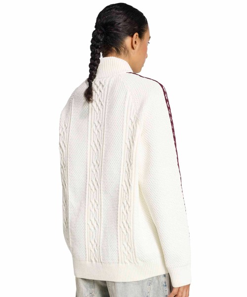 adidas（アディダス）の「adidas ARCHIVE KNIT TT / アディダス アーカイブ ニット トラック トップ（その他トップス・レディース・ホワイト・L/M/S）」の9枚目の写真