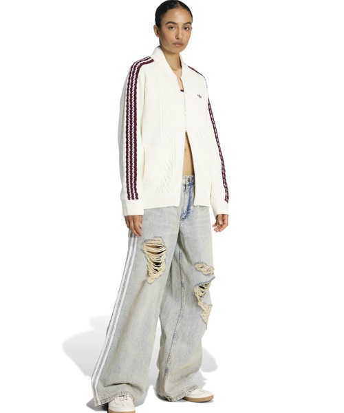 adidas（アディダス）の「adidas ARCHIVE KNIT TT / アディダス アーカイブ ニット トラック トップ（その他トップス・レディース・ホワイト・L/M/S）」の10枚目の写真