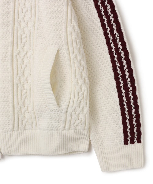 adidas（アディダス）の「adidas ARCHIVE KNIT TT / アディダス アーカイブ ニット トラック トップ（その他トップス・レディース・ホワイト・L/M/S）」の7枚目の写真