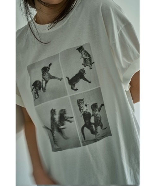 marjour（マージュール）の「CAT TEE（Tシャツ/カットソー・レディース・オフホワイト・M）」の2枚目の写真