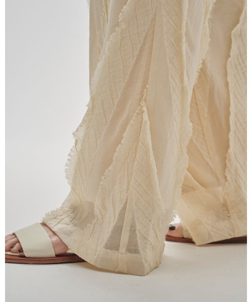 TODAYFUL（トゥデイフル）の「TODAYFUL Sheer Jacquard Trousers