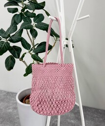 【The Bagmati】コットンコードカラーラウンドバッグ