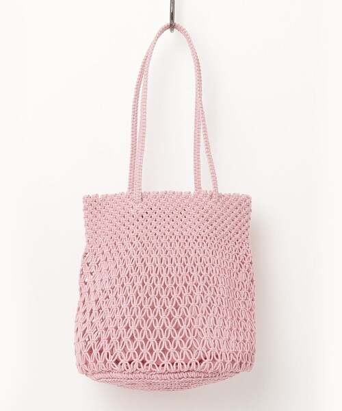 fredy emue（フレディエミュ）の「【The Bagmati】コットンコードカラーラウンドバッグ（かごバッグ・レディース・ブラウン/ピンク・FREE）」の10枚目の写真