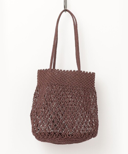 fredy emue（フレディエミュ）の「【The Bagmati】コットンコードカラーラウンドバッグ（かごバッグ・レディース・ブラウン/ピンク・FREE）」の3枚目の写真