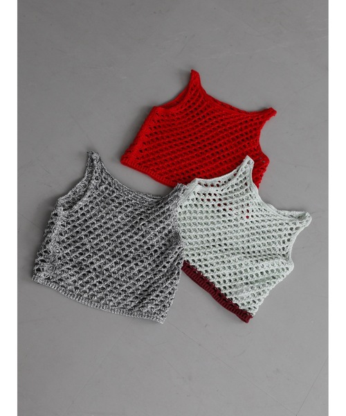 Katrin TOKYO（カトリーントーキョー）の「drop knitting tops（その他トップス・レディース・レッド/ブルー系/その他・FREE/XS）」の5枚目の写真