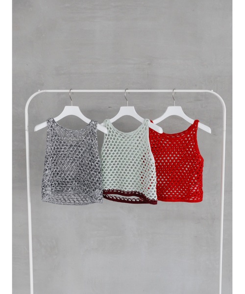 Katrin TOKYO（カトリーントーキョー）の「drop knitting tops（その他トップス・レディース・レッド/ブルー系/その他・FREE/XS）」の4枚目の写真