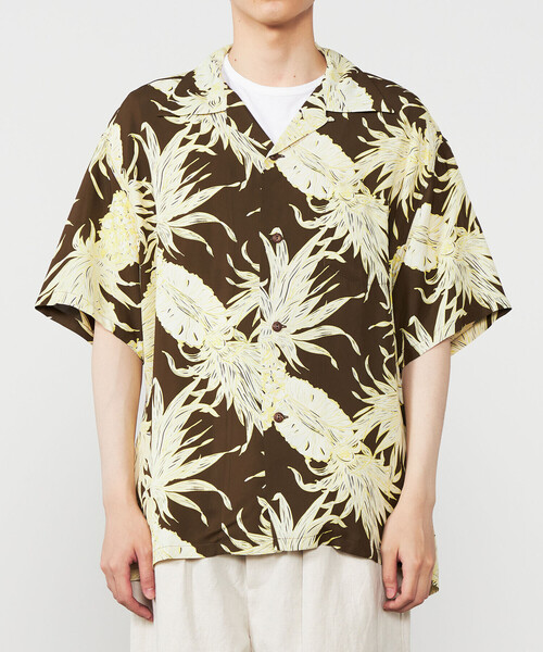 SUN SURF（サンサーフ）の「SUN SURF | 半袖ハワイアンシャツ “ISLAND PINEAPPLE” MEN（シャツ/ブラウス・メンズ・ブラウン・L/XXL/XL）」の9枚目の写真