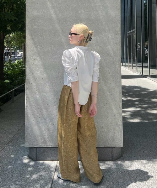 セール】MEDI LILY JACQUARD STRAIGHT PANTS（その他パンツ）｜Ameri