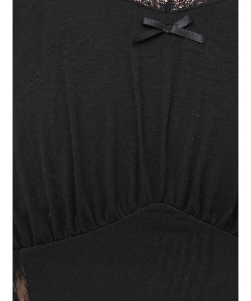 EVRIS(エヴリス)の「レースドッキングクロップドトップス(Tシャツ/カットソー・レディース・グレー/ブラック/その他1・FREE)」の18枚目の写真