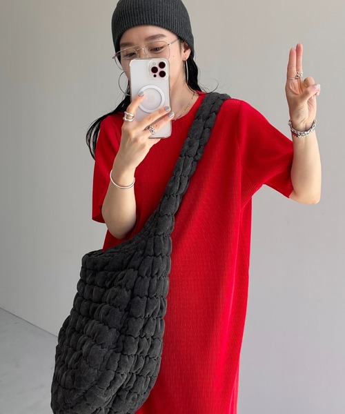 セール】【セルフカット可能】daily daily super stretch crew neck