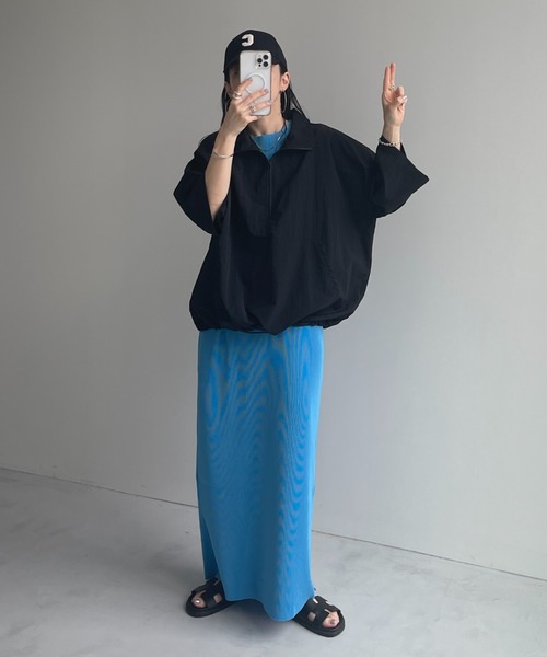 セール】daily daily super stretch crew neck pleats one piece