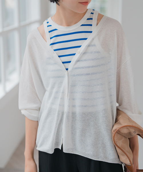 PETIT BATEAU (プチバトー) カットソー Debardeur セール】PETIT BATEAU / プチバトー DEBARDEUR COL ROND TANK