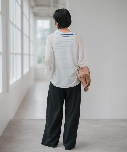 PETIT BATEAU (プチバトー) カットソー Debardeur セール】PETIT BATEAU / プチバトー DEBARDEUR COL ROND TANK