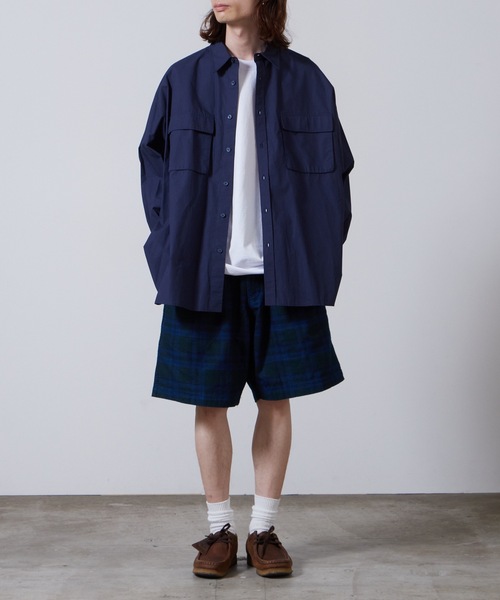 superNova.（スーパーノヴァ）の「superNova./スーパーノヴァ Big Short-Flannel Check ショーツ 夏服（その他パンツ・メンズ・ブルー・M）」の4枚目の写真