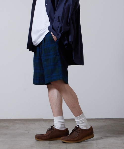 superNova.（スーパーノヴァ）の「superNova./スーパーノヴァ Big Short-Flannel Check ショーツ 夏服（その他パンツ・メンズ・ブルー・M）」の2枚目の写真