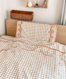 Casselini（キャセリーニ）の「Casselini HOME(キャセリーニ ホーム)フラワー刺繍枕カバー（寝具）」