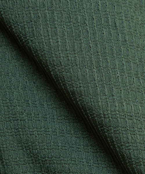 MEN'S MELROSE(メンズメルローズ)の「テクスチャーメッシュハーフスリーブカーディガン(カーディガン/ボレロ・メンズ・ブラック/グリーン/ブラウン・3/4/2)」の8枚目の写真