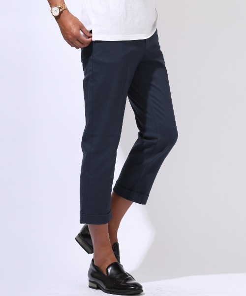 LUXSTYLE(ラグスタイル)の「ストレッチチノクロップドパンツ(チノパンツ・メンズ・ブラック/グレー/ホワイト/ネイビー・M/L/S/XXL/XL)」の4枚目の写真