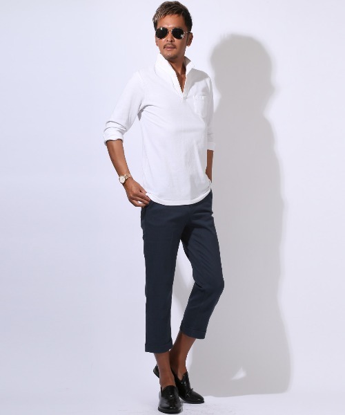LUXSTYLE(ラグスタイル)の「ストレッチチノクロップドパンツ(チノパンツ・メンズ・ブラック/グレー/ホワイト/ネイビー・M/L/S/XXL/XL)」の16枚目の写真