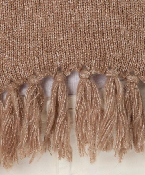Another Edition（アナザーエディション）の「裾フリンジタートルプルオーバー/AEBC スソFRNG タートル PO◆（ニット/セーター・レディース・オフホワイト/ネイビー/ベージュ・フリー）」の19枚目の写真