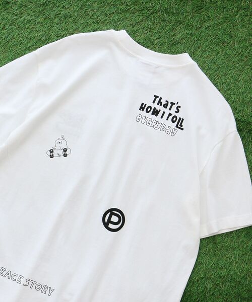 CRAFT STANDARD BOUTIQUE（クラフトスタンダードブティック）の「【P・O・P・S】のTシャツ～其の6 ユニセックス（Tシャツ/カットソー・レディース・オフホワイト/チャコールグレー・S/M/L）」の2枚目の写真