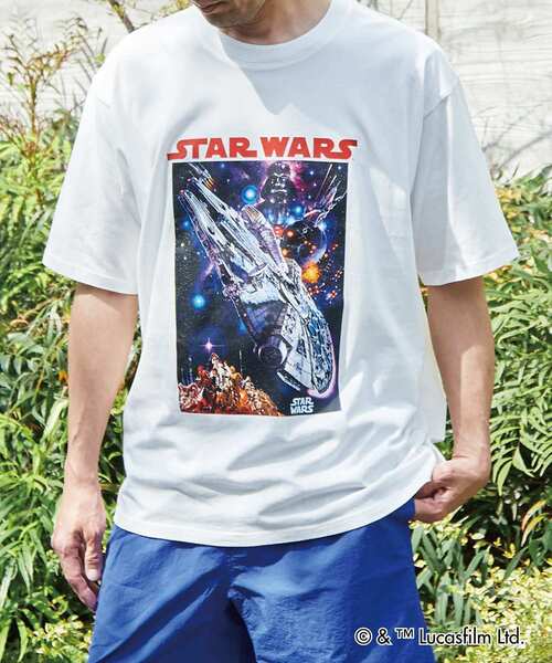 MASTER FRAME(マスターフレーム )の「MASTER FRAME / STARWARS / ビンテージ風Tシャツ(Tシャツ/カットソー・メンズ・ホワイト/ブラック・1/2/3/4)」の1枚目の写真