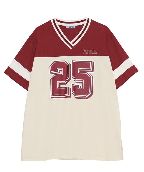 PUNYUS（プニュズ）の「ナンバリングユニフォームＴ（Tシャツ/カットソー・レディース・ピンク/スミクロ/ワインレッド・4/3）」の18枚目の写真