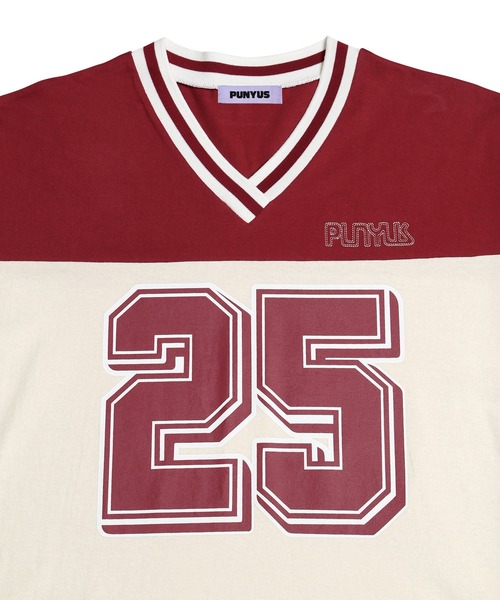PUNYUS（プニュズ）の「ナンバリングユニフォームＴ（Tシャツ/カットソー・レディース・ピンク/スミクロ/ワインレッド・4/3）」の16枚目の写真
