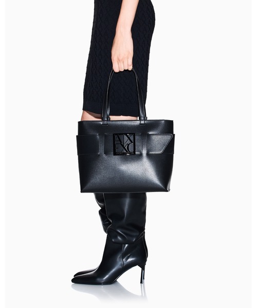 A|X アルマーニ エクスチェンジ】＜ZOZO限定＞BOXロゴバックル