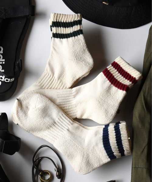 neos（ネオス）の「【neos】3足セット ヘビーウェィト クォーター ソックス（ソックス/靴下・メンズ・A/B/D/C・25～27cm）」の3枚目の写真