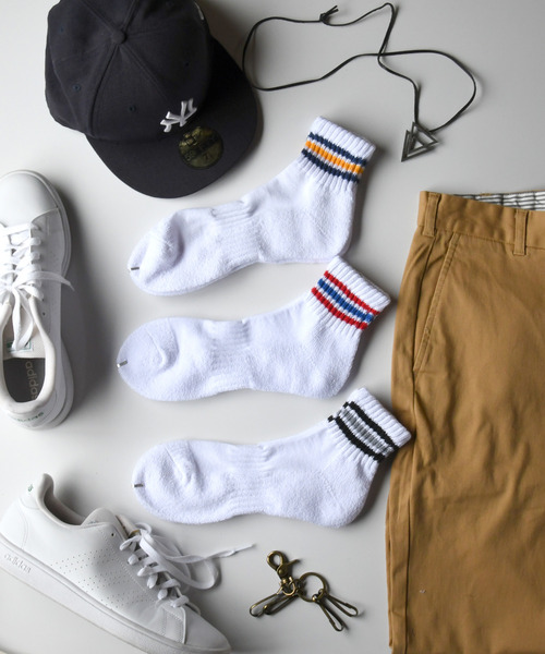 neos（ネオス）の「【neos】3足セット ヘビーウェィト クォーター ソックス（ソックス/靴下・メンズ・A/B/D/C・25～27cm）」の7枚目の写真