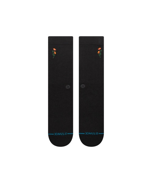 STANCE（スタンス）の「【STANCE/スタンス】ワンポイントクルーソックス　素材インフィニット　速乾　TWIGGY CREW（ソックス/靴下・メンズ・ブラック・MEDIUM）」の4枚目の写真