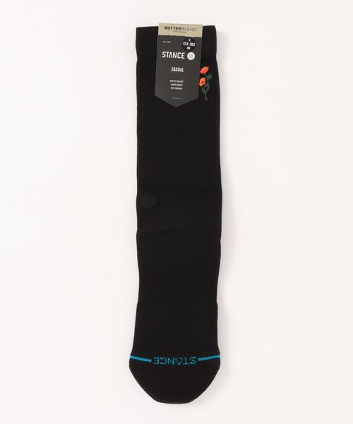 STANCE（スタンス）の「【STANCE/スタンス】ワンポイントクルーソックス　素材インフィニット　速乾　TWIGGY CREW（ソックス/靴下・メンズ・ブラック・MEDIUM）」の3枚目の写真