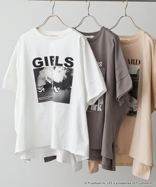 Spick & Span(スピックアンドスパン)の「《追加6》GOOD ROCK SPEED / グッドロックスピード フォトドルマンTシャツ(Tシャツ/カットソー・レディース・ブラック系その他/ホワイト/ブラウン・MEDIUM)」の5枚目の写真